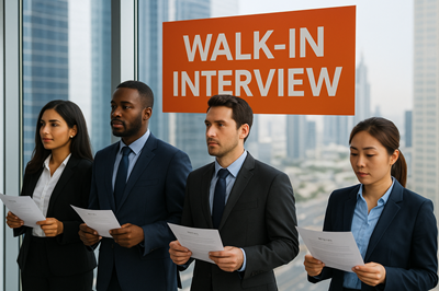 Walk In Interview in Sharjah – Today, Tomorrow & Latest Jobs 2025

